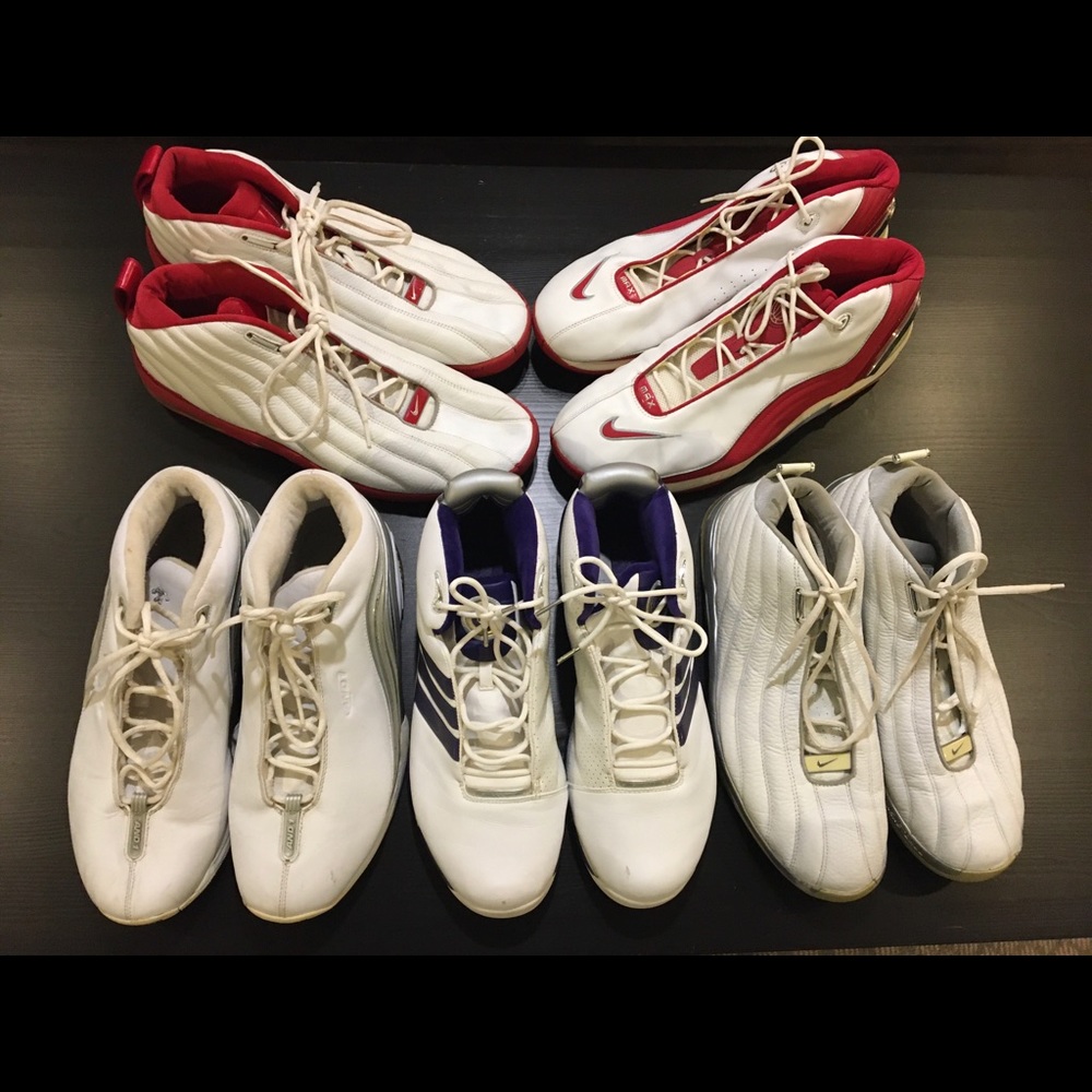 NBA shoe Box O Fun sizes 14 (2), 14.5 (1), 17 (2)